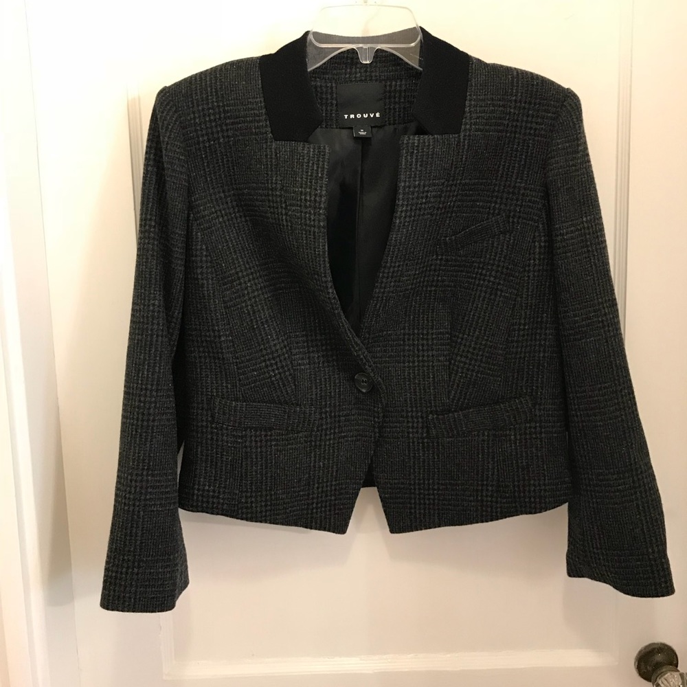 Plaid Trouvé Blazer, NWT